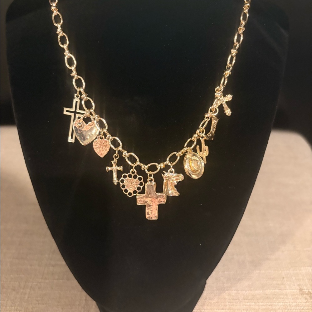 Gold Charm Necklace